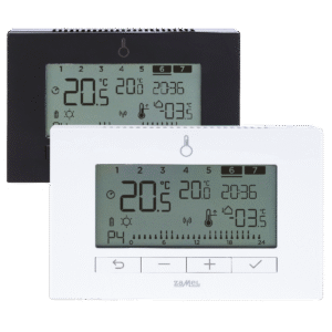 Temperature regulator, weekly, battery-powered, relay
