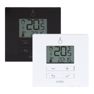 Wireless temperature regulator, daily, powered by 230 V AC