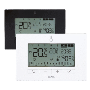 Wireless temperature regulator, weekly, powered by 230 V AC