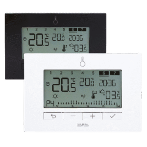 Wireless temperature regulator, weekly, battery-powered