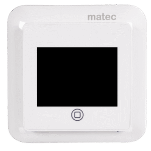 Temperature regulator, programmable with touch display