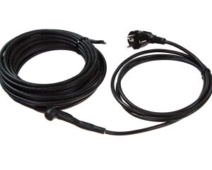 Heating cable with thermostat for pipes, 12 W/m and 18 W/m