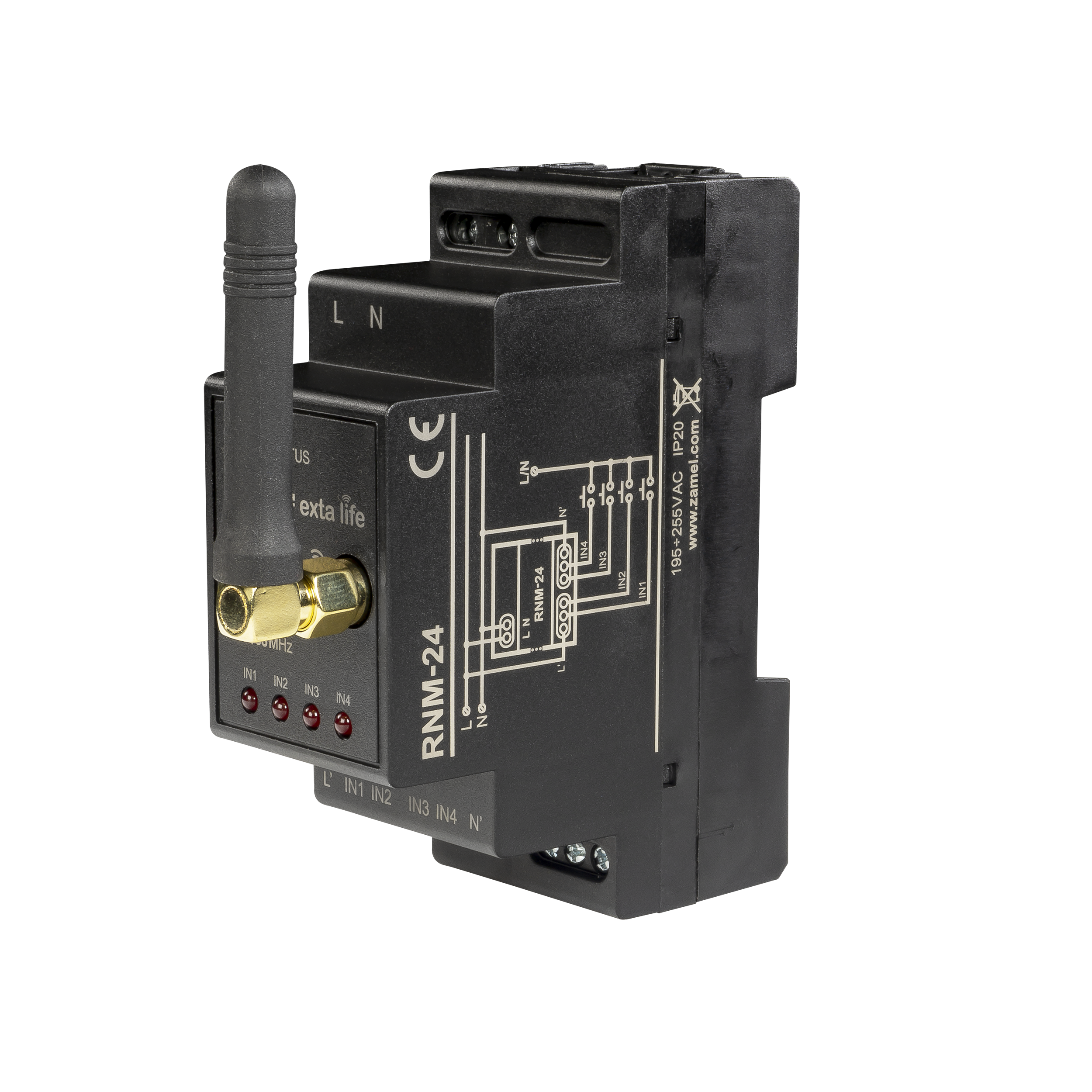 Radiowy nadajnik modułowy 4-kanałowy