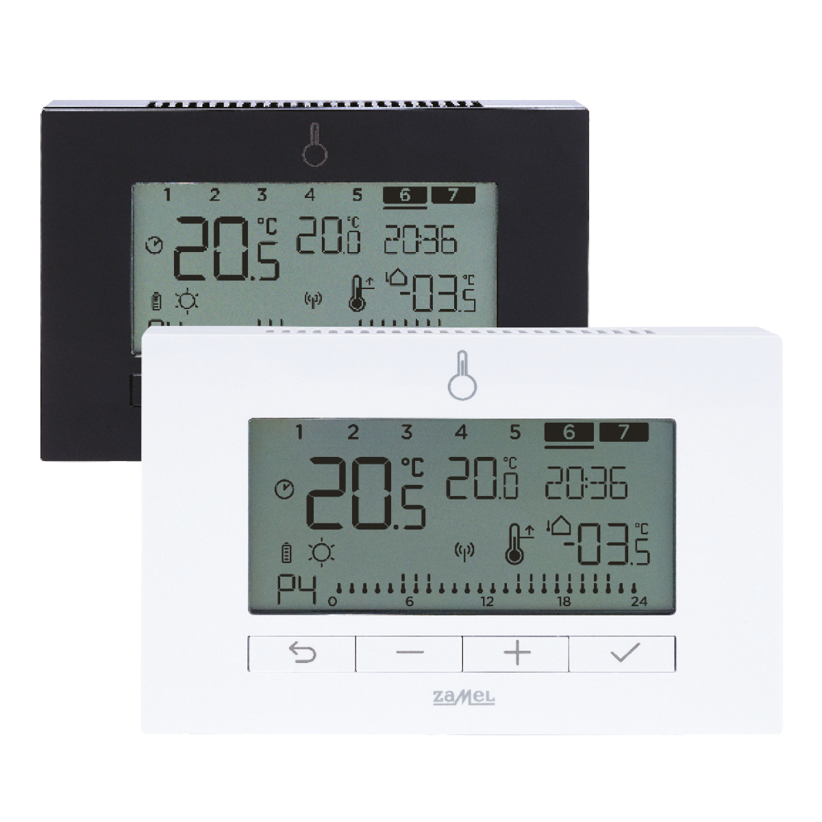 Regulator temperatury Wi-Fi, tygodniowy, zasilany 230V AC