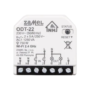 Sterownik oświetlenia i urządzeń elektrycznych Wi-Fi, 2-kanałowy